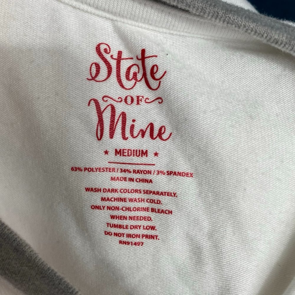 State of Mind Merry Christmas Raglan Sleeve Tee - Picture 6 of 6